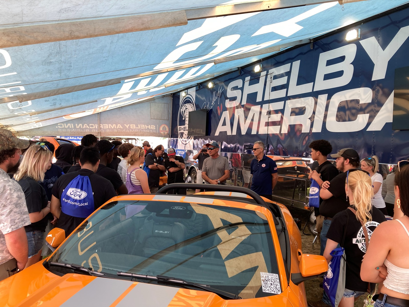 Shelby American’s Gary Patterson had a chance to connect with the students on his career path into the automotive industry while speaking about his passion for racing (1)
