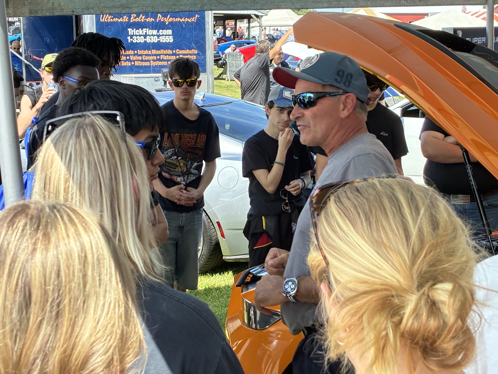 Shelby American’s Gary Patterson had a chance to connect with the students on his career path into the automotive industry while speaking about his passion for racing (2)